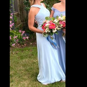 Azazie Kaleigh bridesmaid dress in Mist, size 2